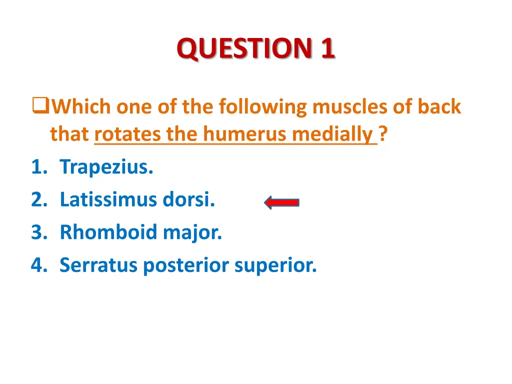 question 1