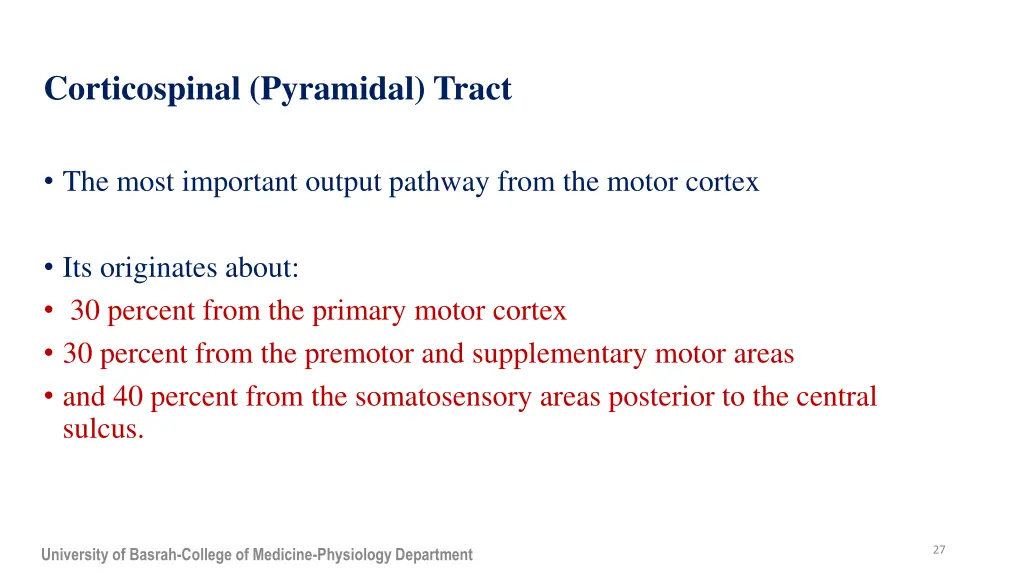 corticospinal pyramidal tract