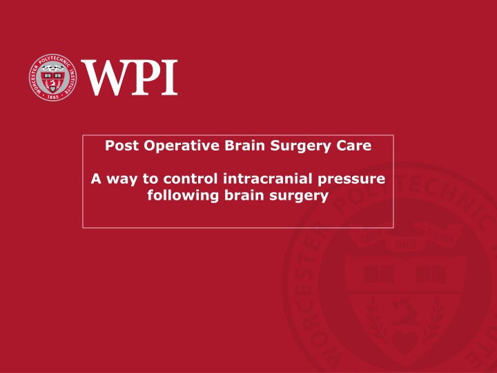 post operative brain surgery care