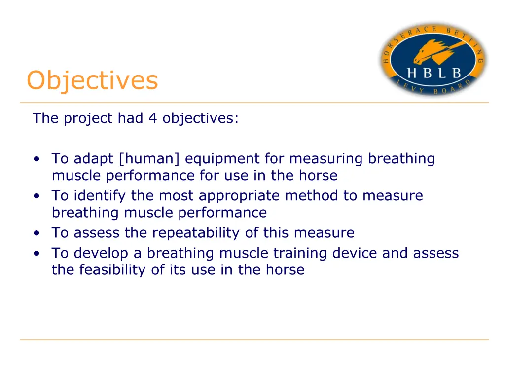 objectives