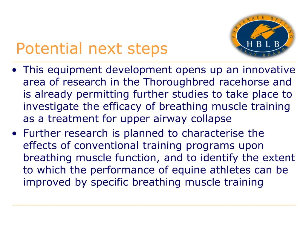 potential next steps