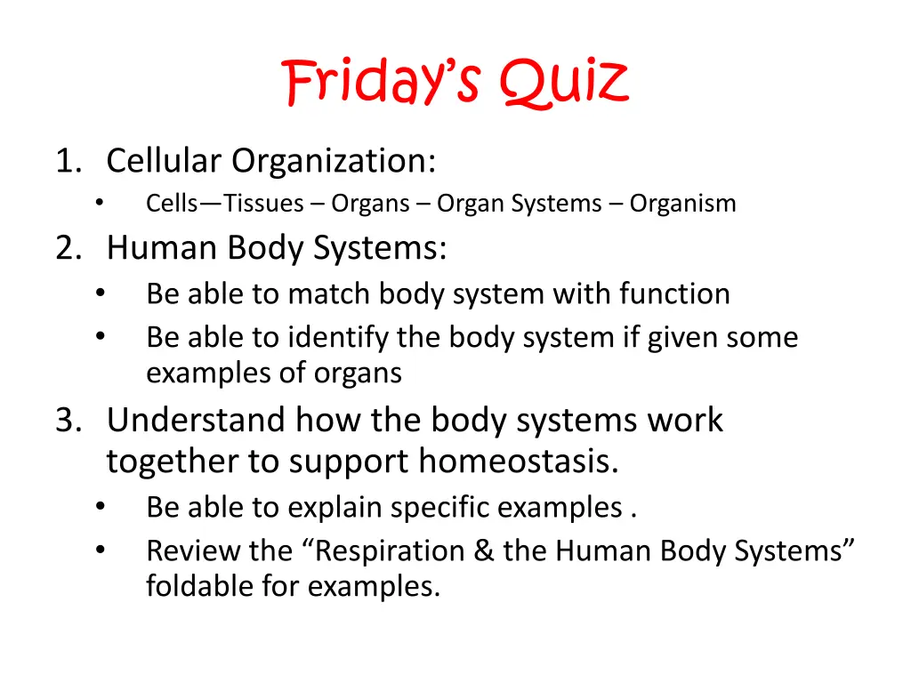 friday s quiz
