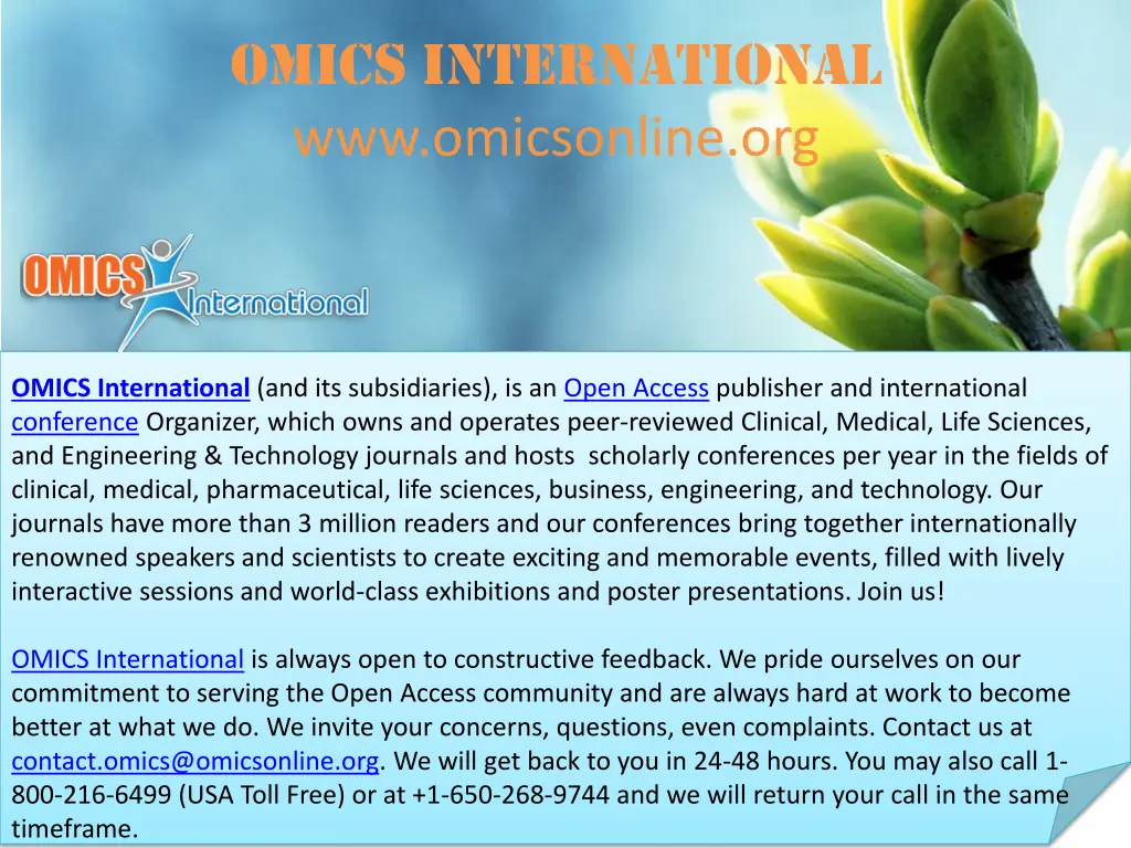 omics international www omicsonline org