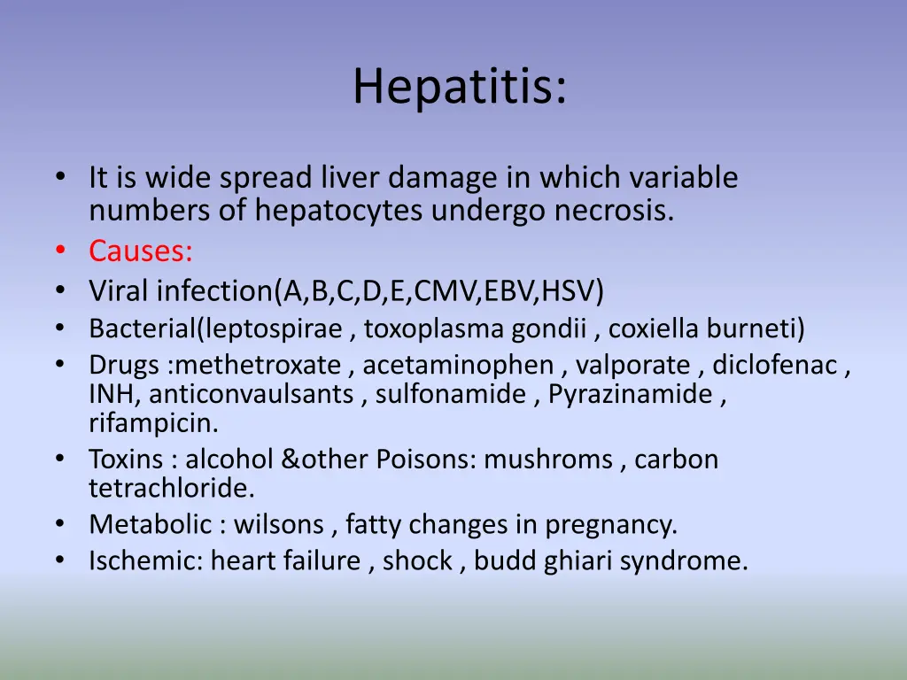 hepatitis