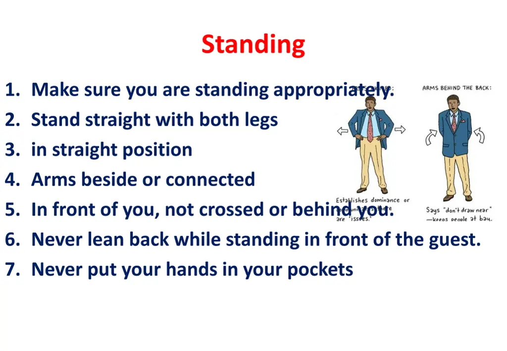 standing