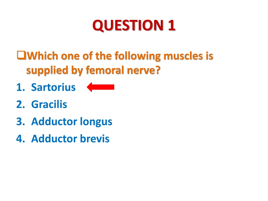 question 1