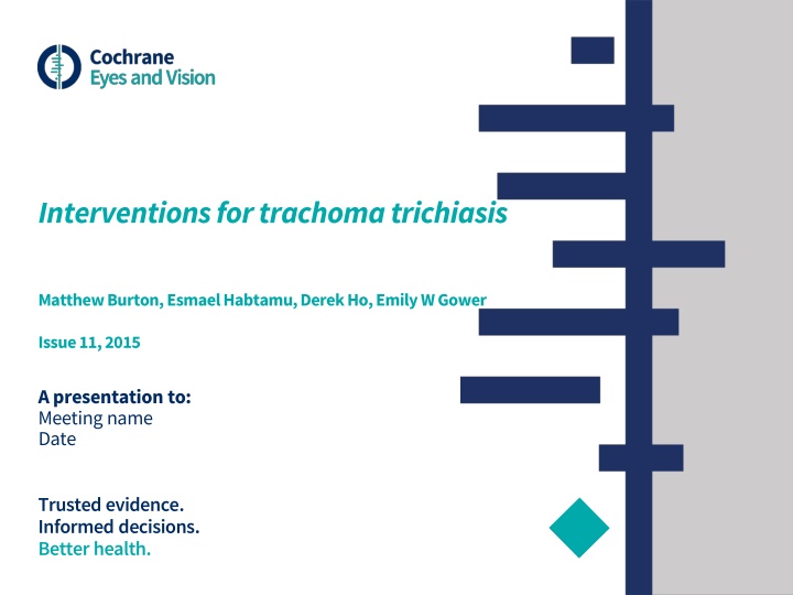 interventions for trachoma trichiasis