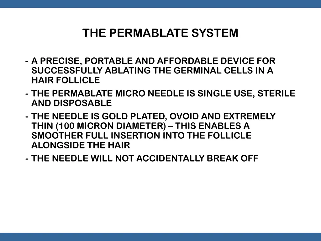 the permablate system