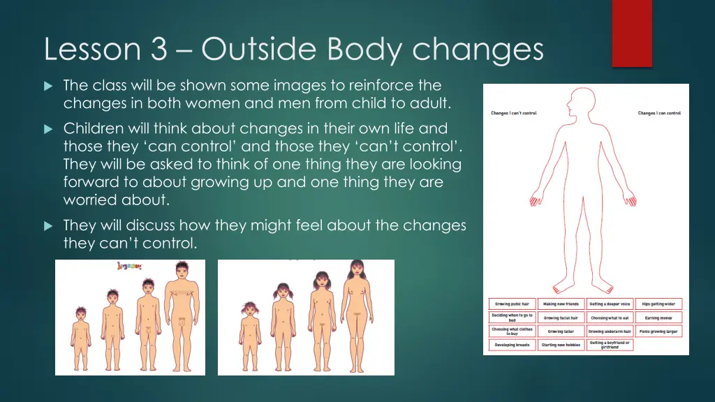 lesson 3 outside body changes 1