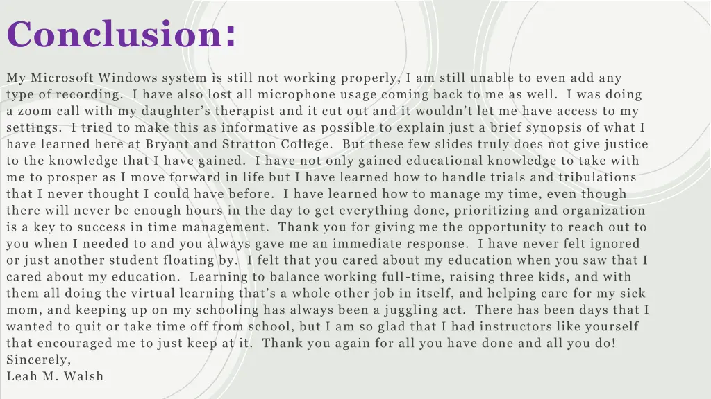 conclusion