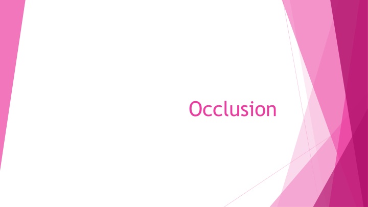 occlusion