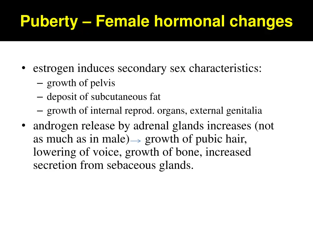 puberty female hormonal changes 1
