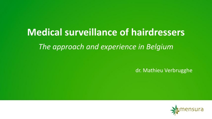 medical surveillance of hairdressers