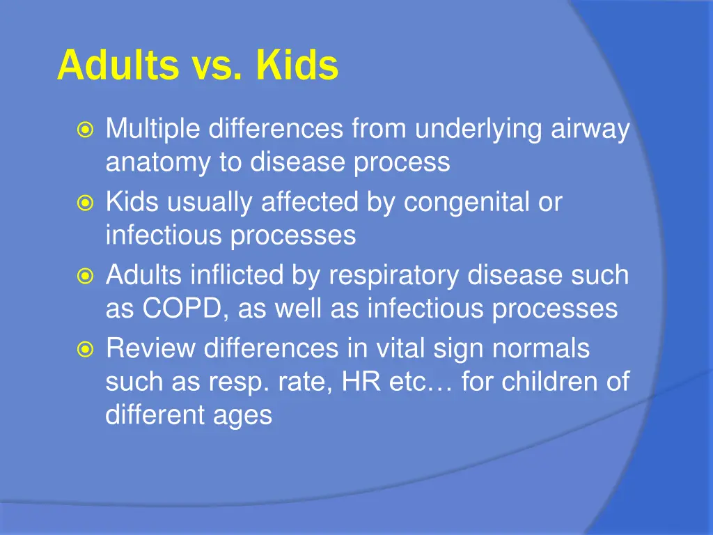 adults vs kids