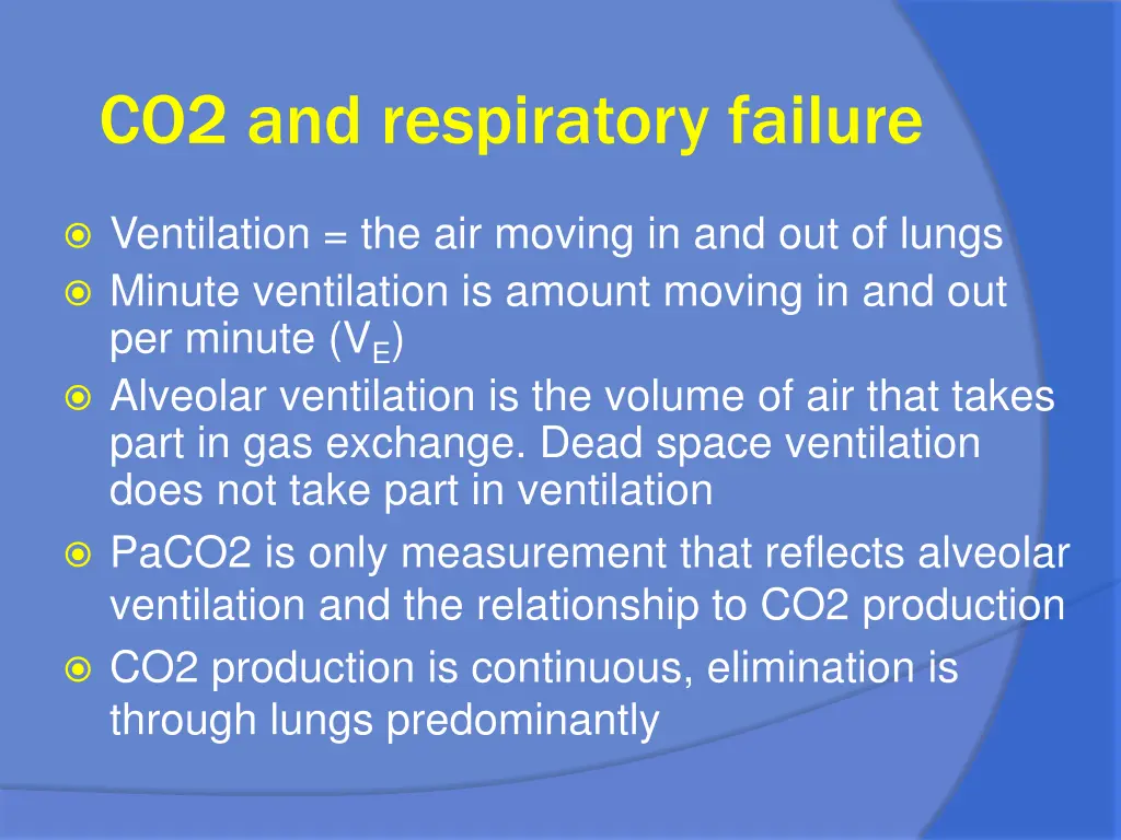 co2 and respiratory failure