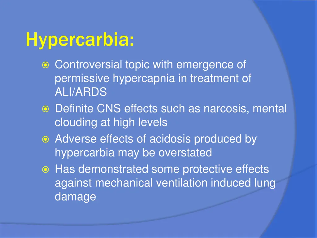 hypercarbia