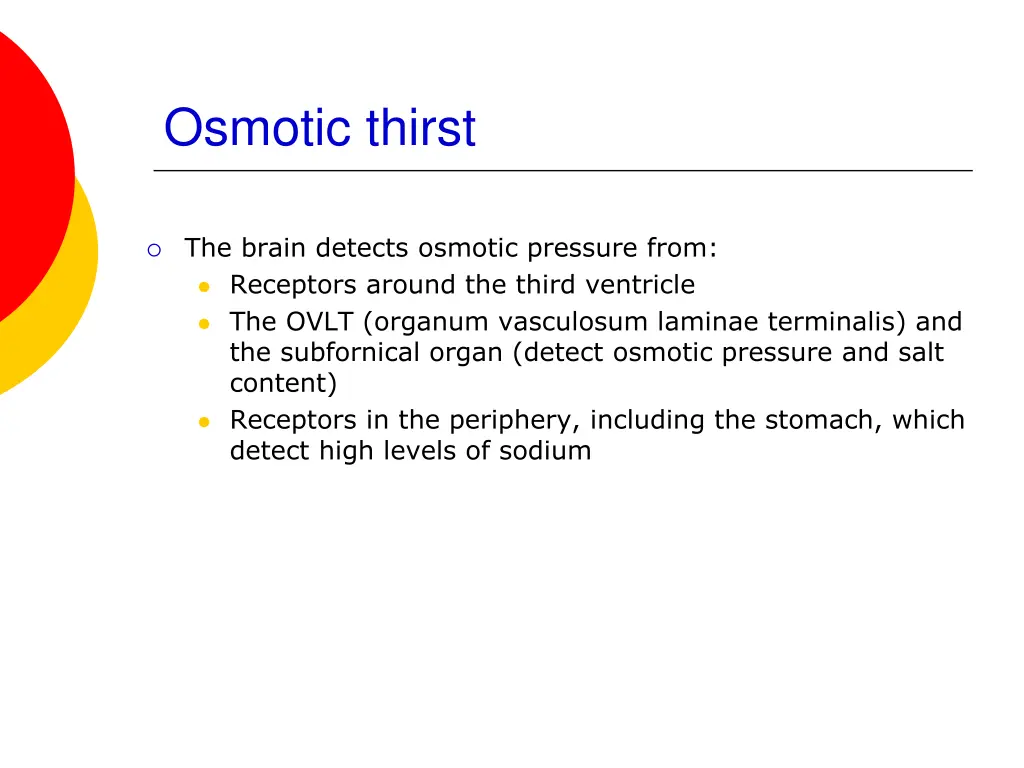 osmotic thirst 1