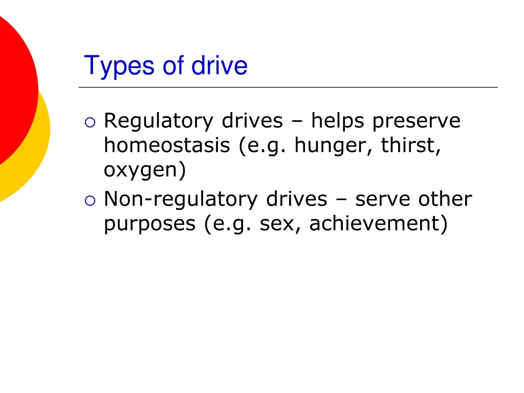 types of drive
