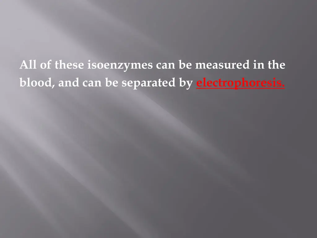 all of these isoenzymes can be measured