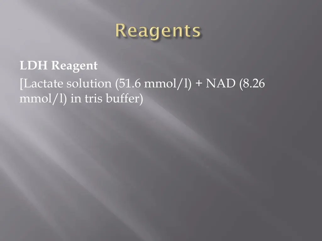 ldh reagent lactate solution 51 6 mmol
