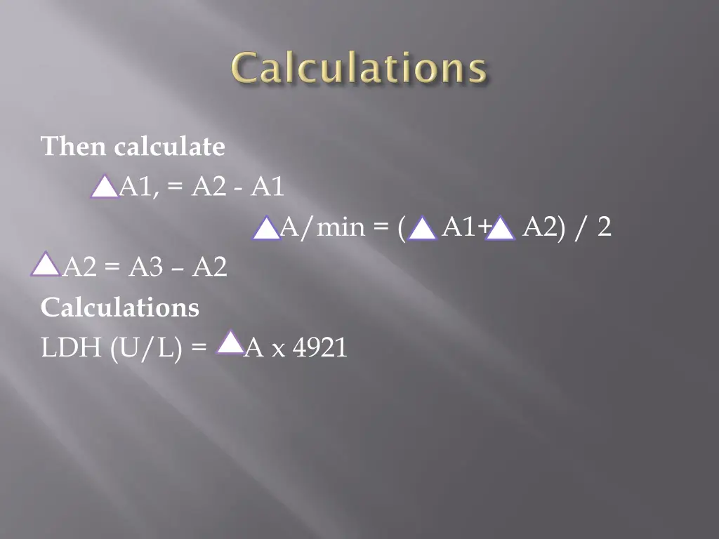 then calculate
