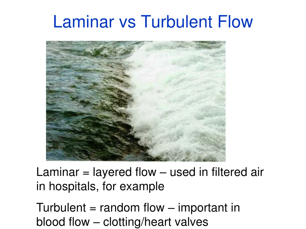 laminar vs turbulent flow