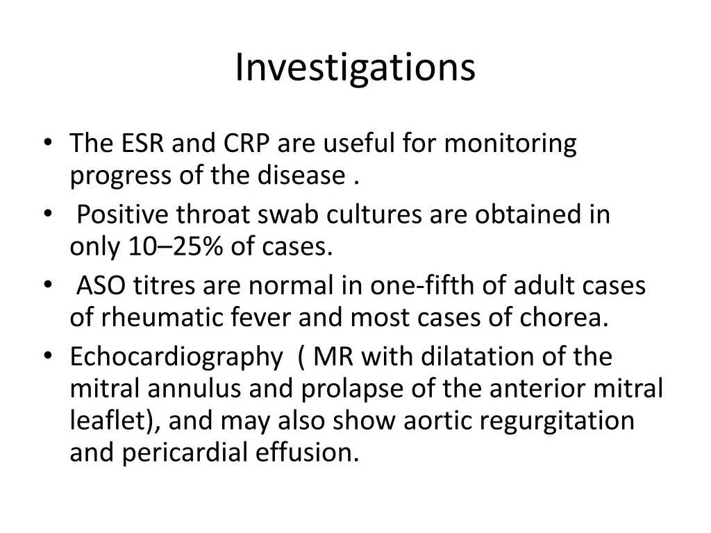 investigations