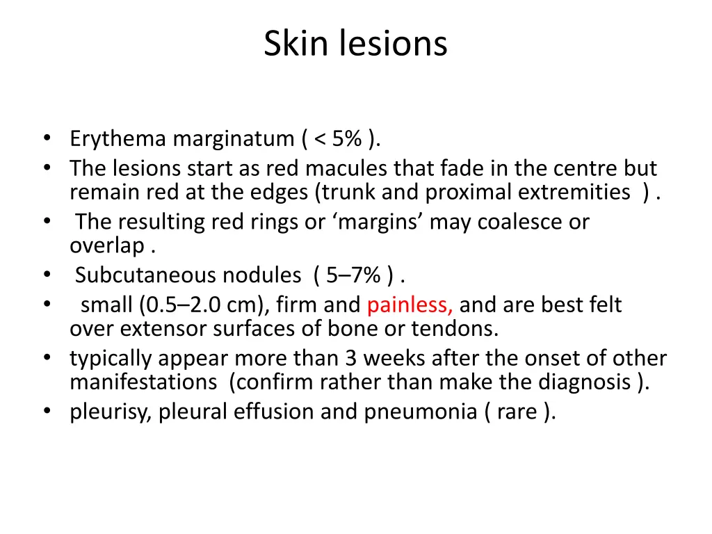 skin lesions