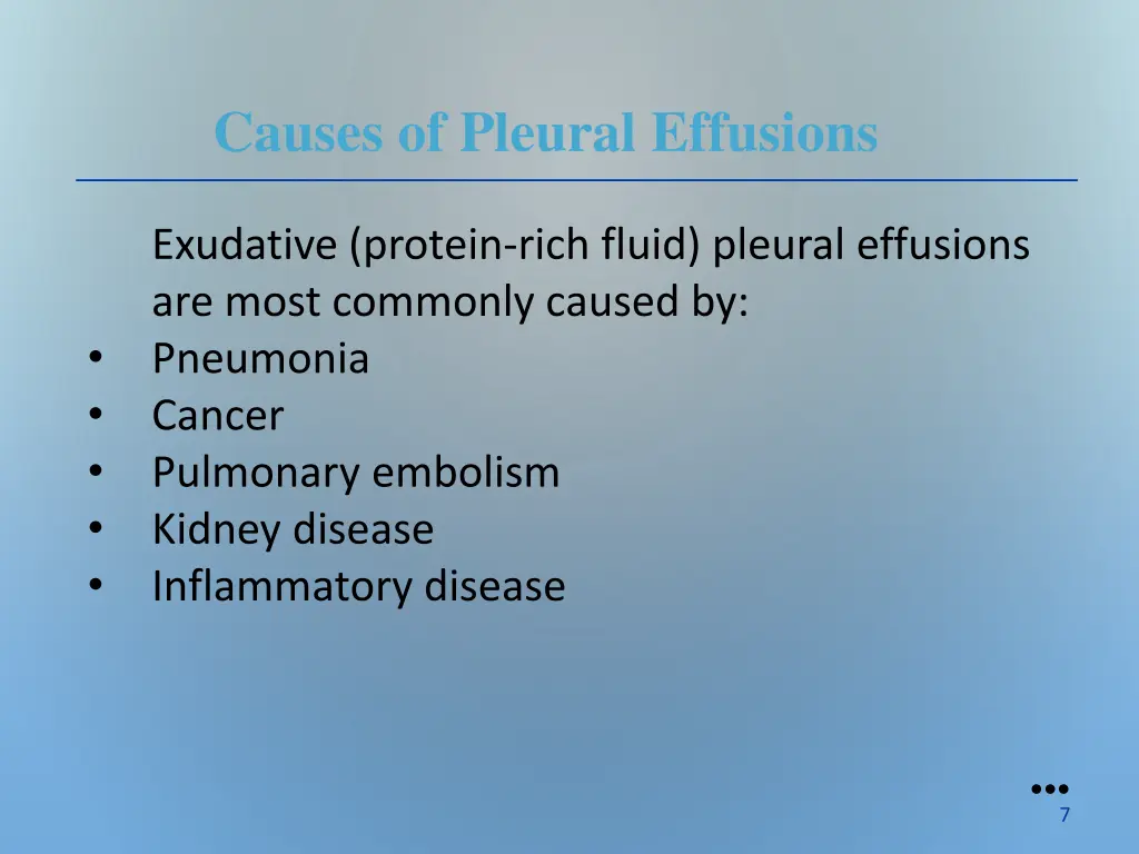 causes of pleural effusions 1