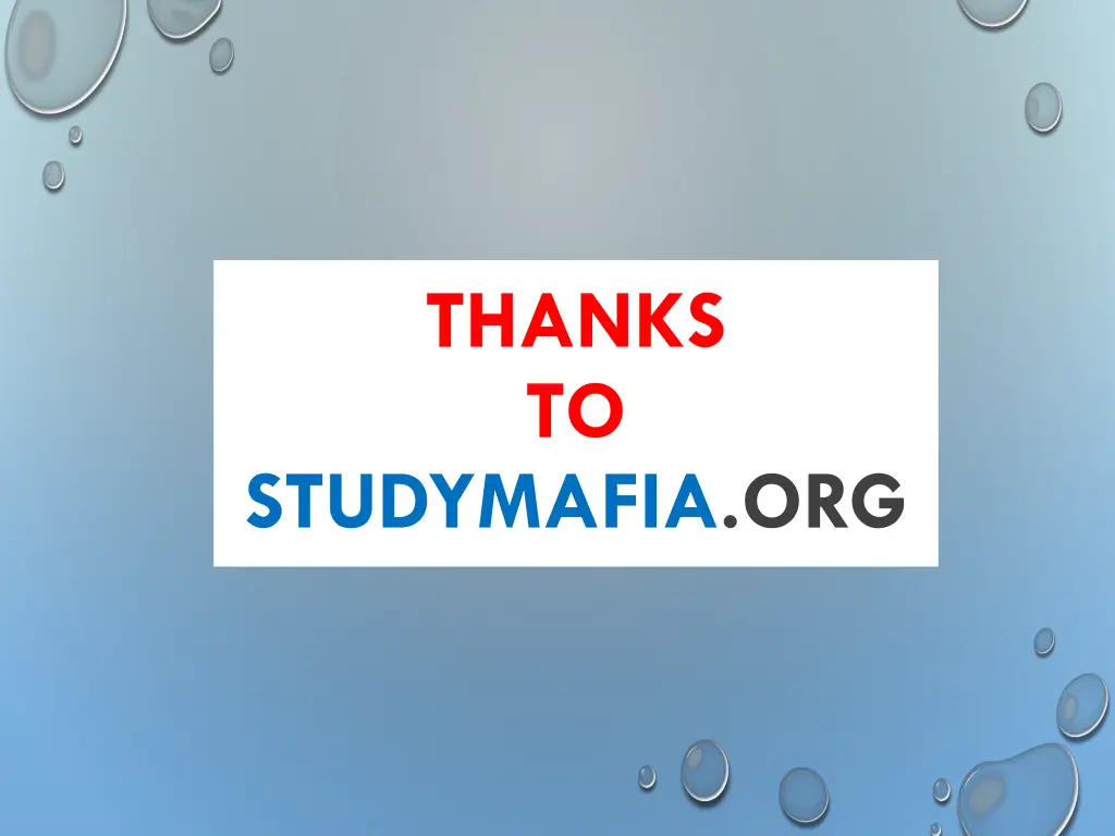 thanks to