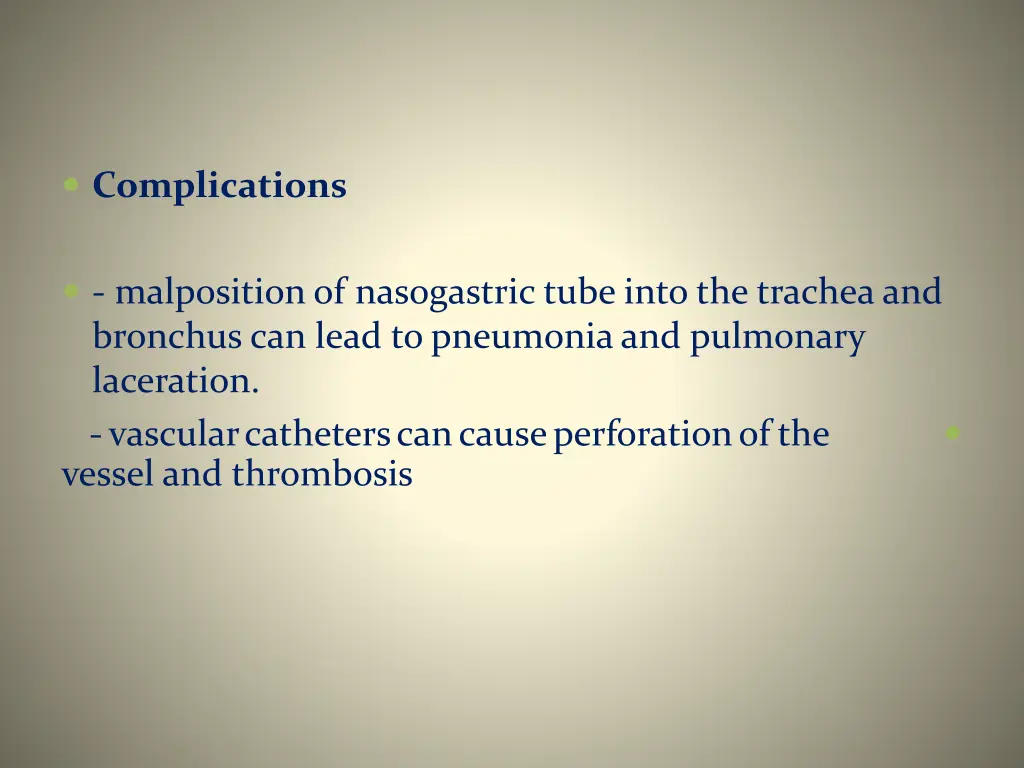 complications