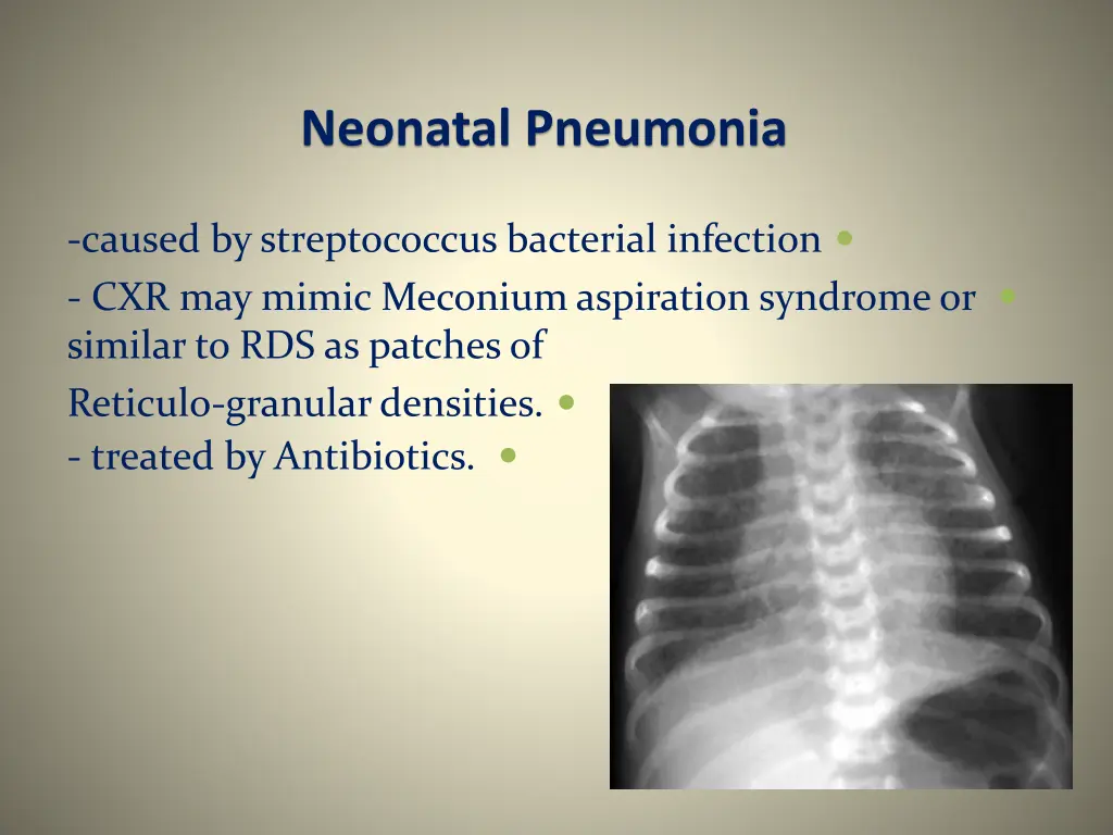 neonatal pneumonia