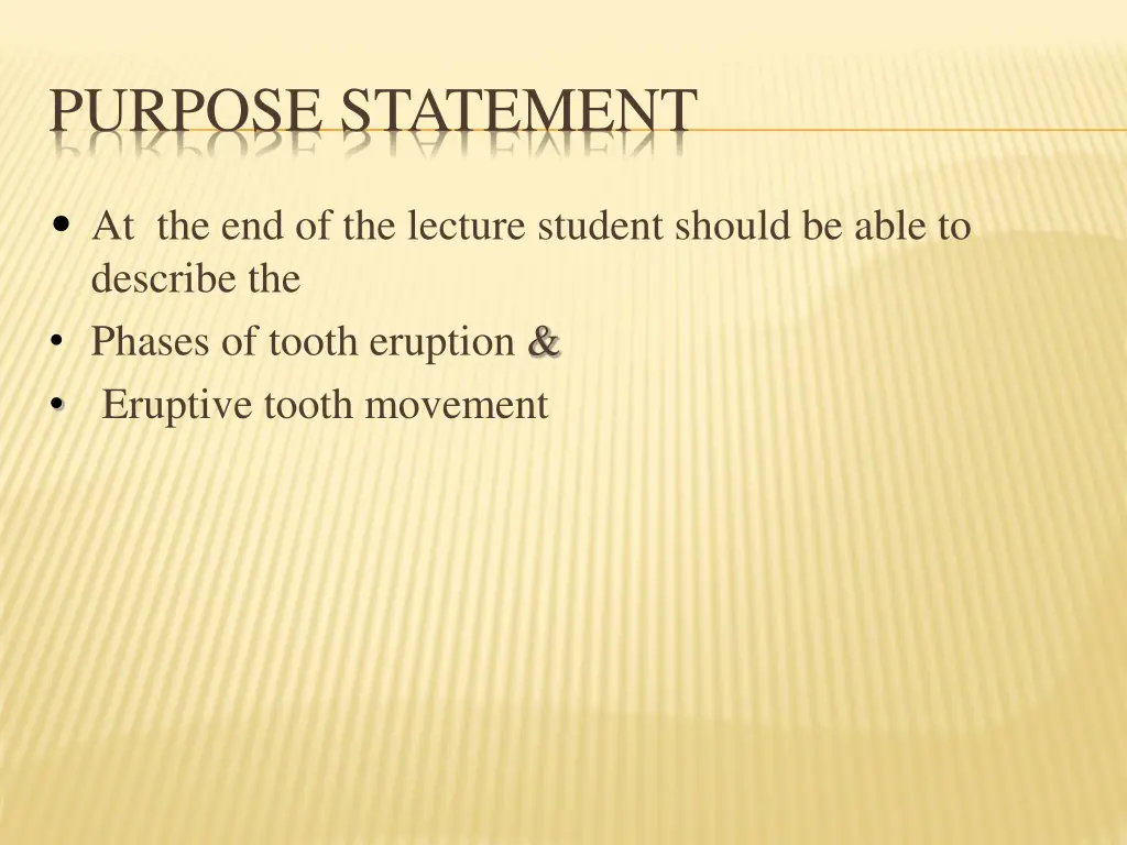 purpose statement