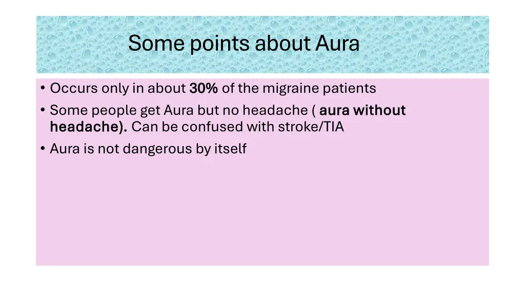 some points about aura