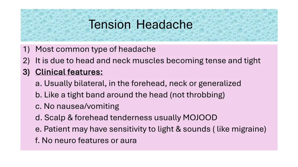 tension headache