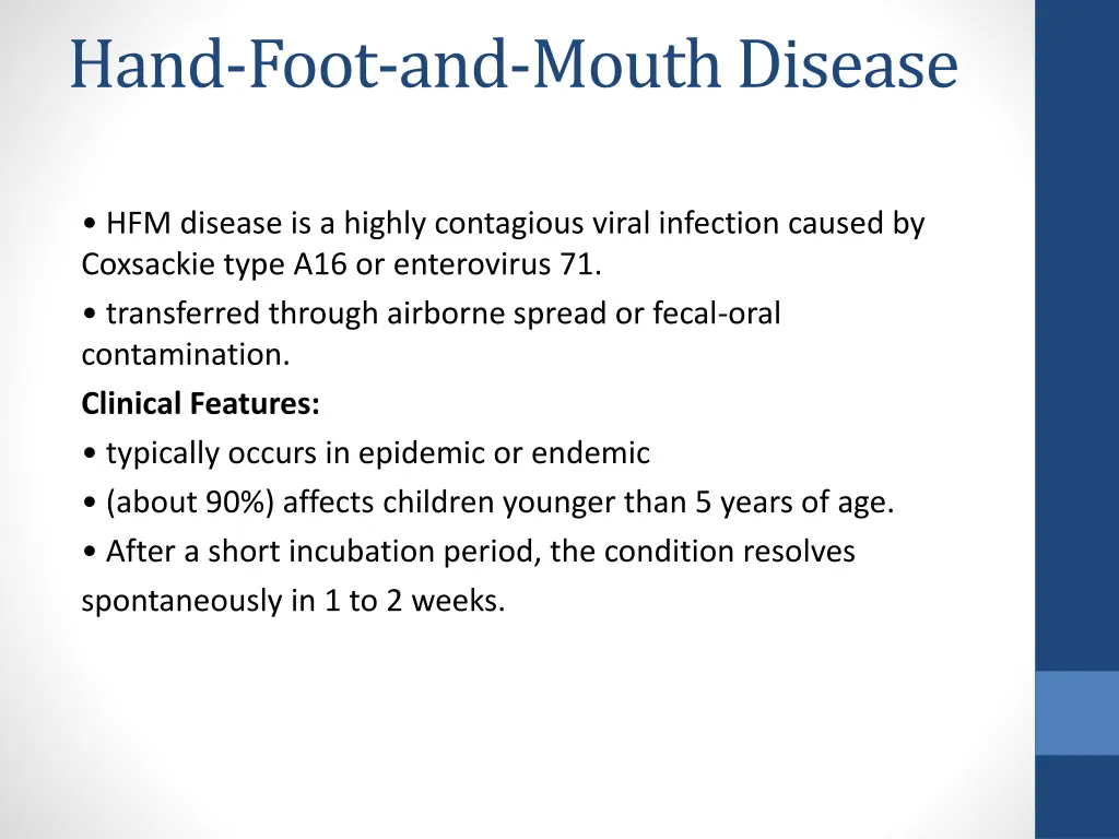 hand foot and mouth disease