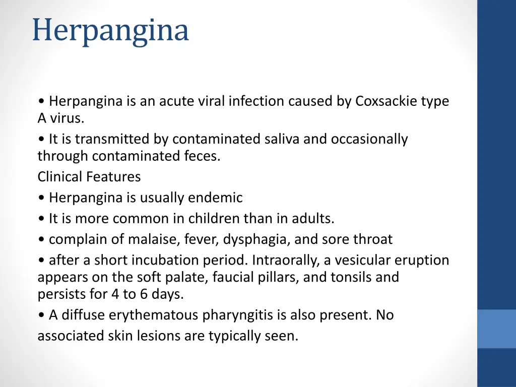herpangina