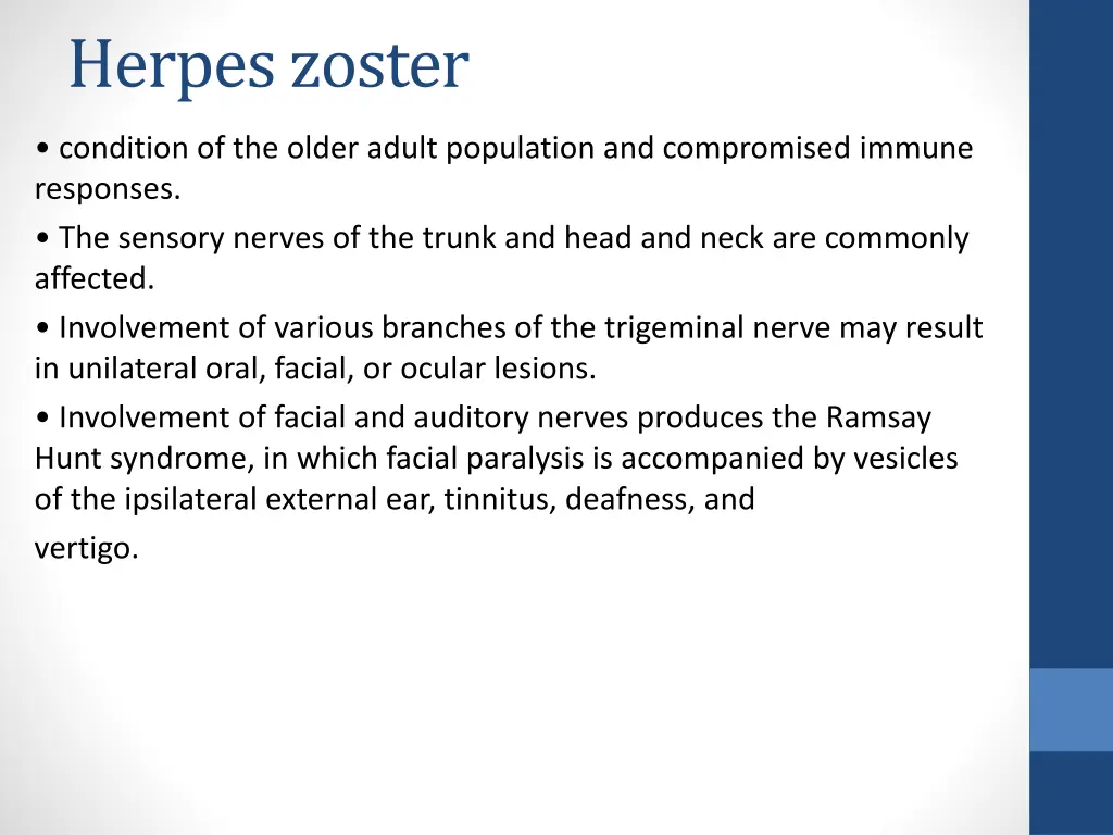 herpes zoster