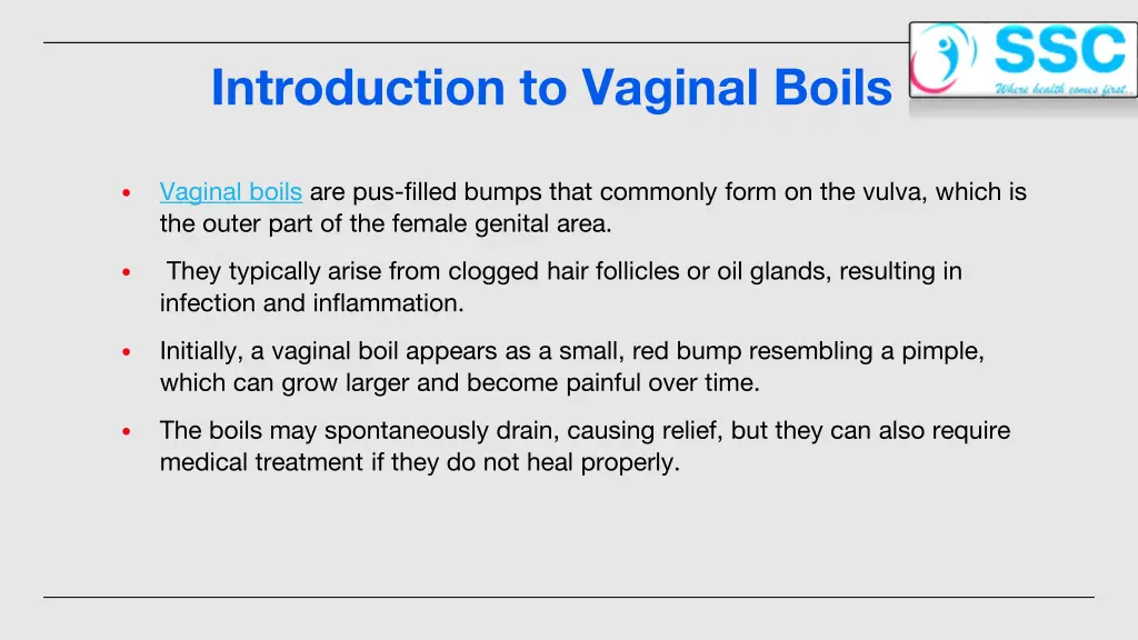 introduction to vaginal boils