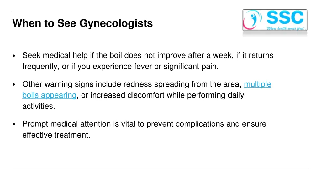 when to see gynecologists