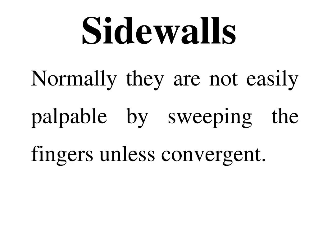 sidewalls