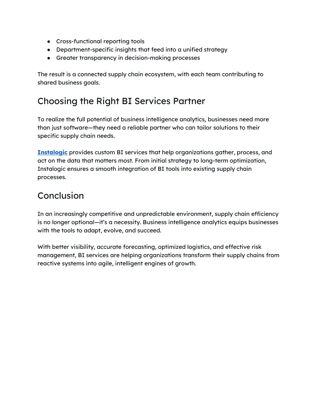 cross functional reporting tools department