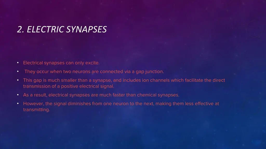 2 electric synapses