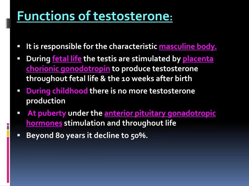 functions of testosterone