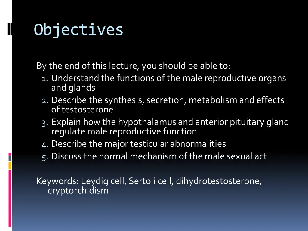 objectives