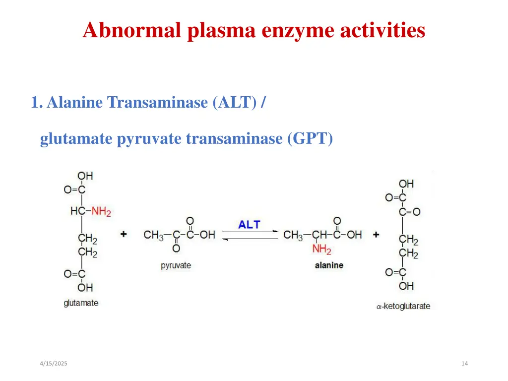 abnormal plasma enzyme activities 1