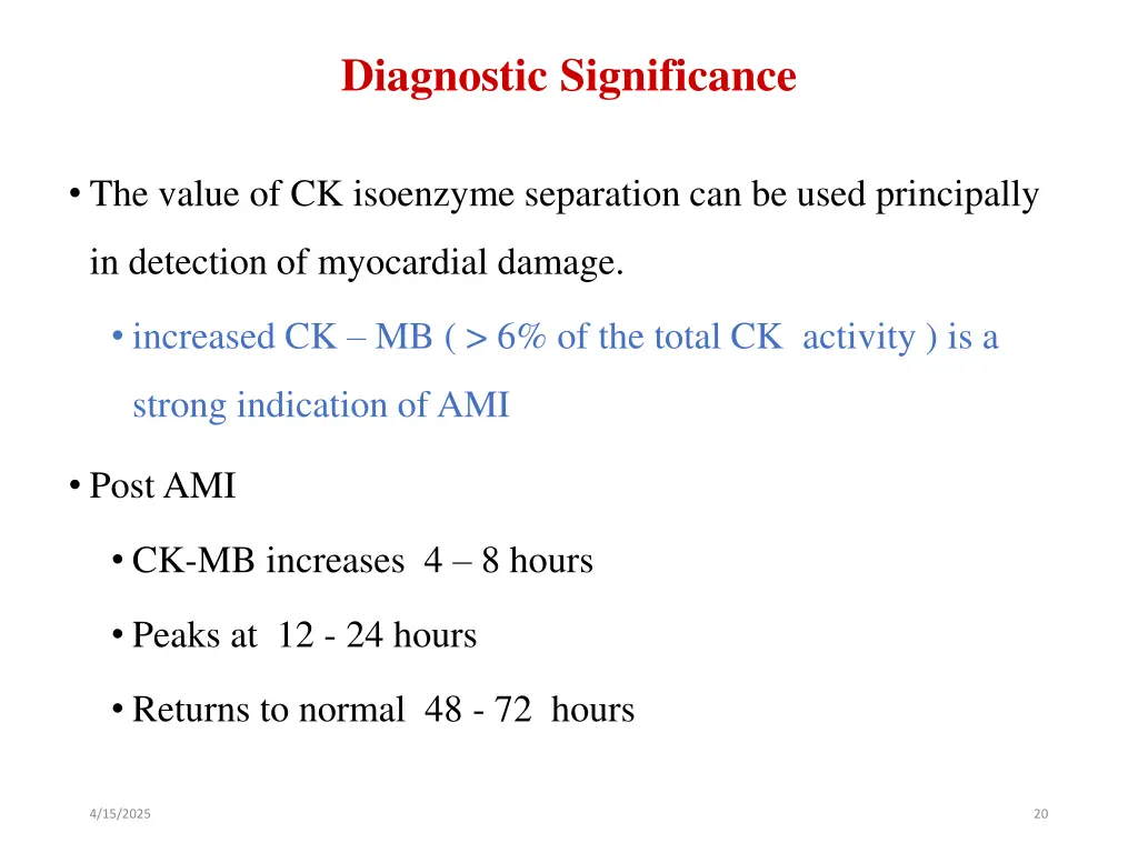 diagnostic significance 1