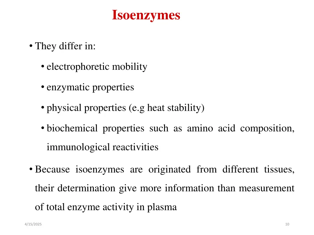 isoenzymes 1