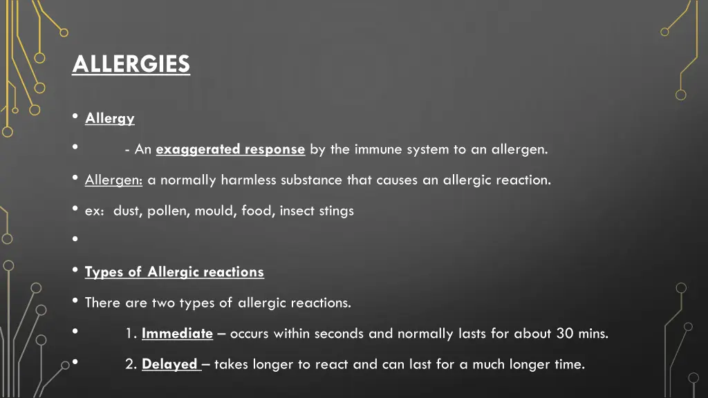 allergies