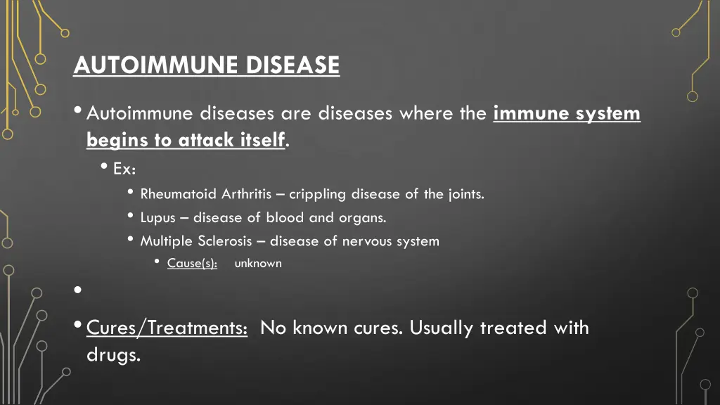 autoimmune disease